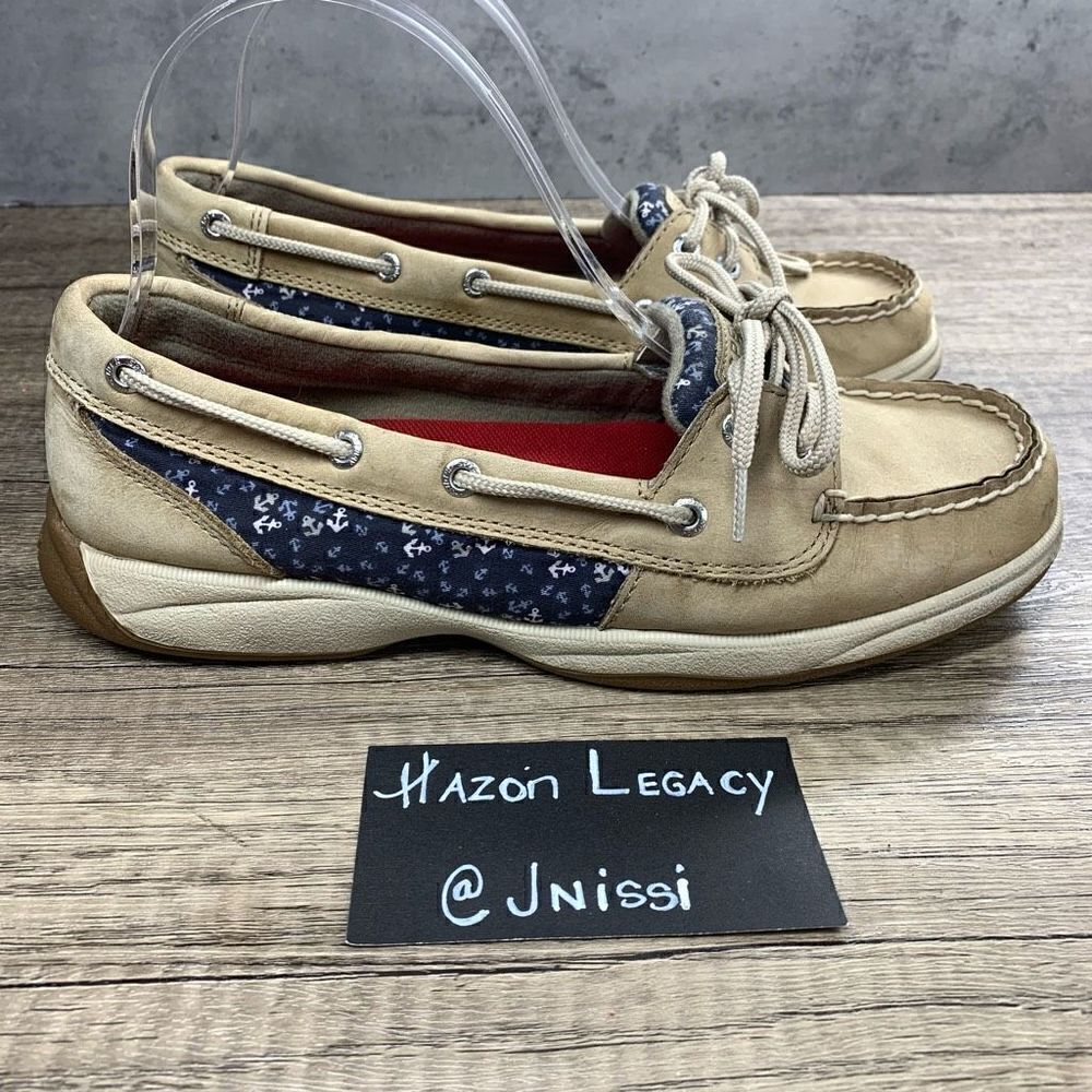 Sperry~Women's~Top-Sider Tan Anchor Boat Shoes~Size 8 M - Picture 2 of 8